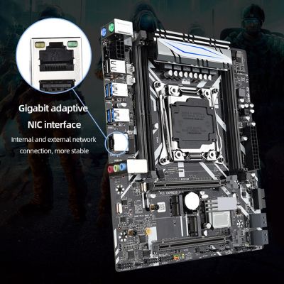 X99M-G2เมนบอร์ด LGA 2011 V3/V4รองรับ4 DDR4 RAM NVME M.2 LGA2011-3 Placa Mae Kit หน่วยความจำ128GB NIC กิกะบิต LGA2011 V3/V4