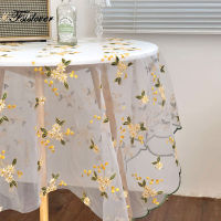 Embroidered Tablecloth Soft Mesh Lace Table Cloth for Table DIY Lace Background Cloth Lace Decoration Tablecloth Textile Wedding Hotel Table Cover Cloth Window Home Decoration Length150-350cm