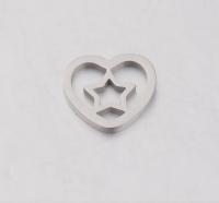 20pcs Small Hollow Hearts Connectors Beads for DIY Bracelets Necklaces Gold Silver Color 9x10mm Making Finding Charms Jewelry