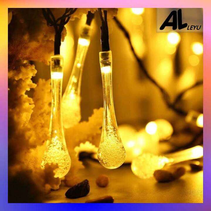 ALLEYU Christmas Light Festival Lights LED Solar Light String Drop