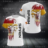 T SHIRT - SPAIN SPAINISH PROUD Soldier-ARMY-VETERAN Country Flag 3D Printed High Quality T-shirt Summer Round Neck Men Female Casual Top-1  - TSHIRT