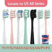 For U1/U2/U3/U3S/U4/P1/P3/Y1S/Y4 Electric Toothbrush Replace Head Smart Clean DuPont Bristles Brush Vacuum Brush Heads With Caps