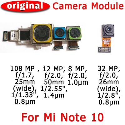 กล้องหลังด้านหน้าและด้านหลังของแท้สำหรับ Mi Note 10โมดูลกล้องหลักสายเคเบิลงอได้อะไหล่สำรอง