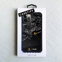 Original CASETiFY Singapore Airlines Plating Makeup Mirror Casing For iPhone 14 Plus  X XS XR 11 12 13 Pro 14Pro Max Black Ticket label impact Hard PC Case Cover