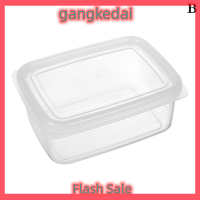 Gangke 1PC ข้าวผักแยกกล่องอาหารกลางวันแบบพกพาตู้เย็นกล่องถนอมผลไม้