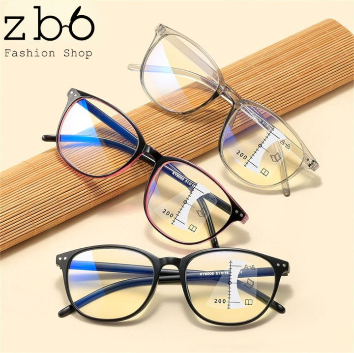 Multifocal Progressive Reading Glasses Men Women Anti Blue UV Protect ...