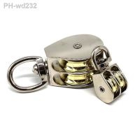 304 Single Double Wheel Swivel Rollers Block Loading Quality 36/52/75mm DIY Mini Metal Stainless Steel