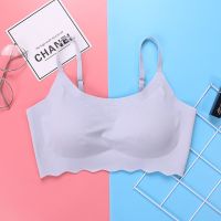 Seamless Ice Silk Cool Comfortable No Steel Support Push-Up Sling Sports Breathable Yoga Vest Tube Top