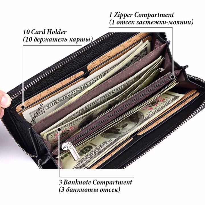 layor-wallet-kavis-2019แบรนด์ที่มีชื่อเสียงผู้ชายกระเป๋าสตางค์หนังแท้กระเป๋าเงินเหรียญชาย-c-uzdan-คลัทช์ยาวธุรกิจ-walet-portomonee-เมจิก-perse