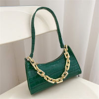 2022 Solid Color Handbag Casual Bags Women Chain Shoulder Totes Zipper New Retro