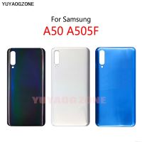 แบตเตอรี่กลับเคส Galaxy A50 2019 A505 A505F ฝาครอบแบตเตอร์รี่ในบ้านแผงเคสด้านหลัง