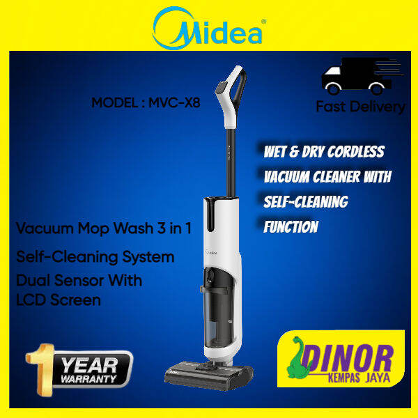 Midea MDMVCX8 Wet & Dry Cordless Vacuum Cleaner With SelfCleaning
