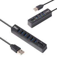 [HOT HAIXWLXKWW 589] USB 2.0 HUB Adapter 5/8พอร์ต Multiple Splitter Hub Card Reader USB3.0สำหรับ