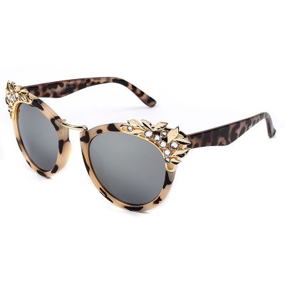 Fashion Luxury Rhinestone Cat Eye Sunglasses Women Brand Designer Mirror Lens Eyewear Men Sun Glasses Shades UV400 Oculos