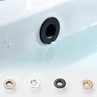 Bathroom Basin Faucet Sink Overflow Cover Brass Six Foot Ring Insert Replacement Hole Cover Cap Chrome Trim Bathroom Accessories