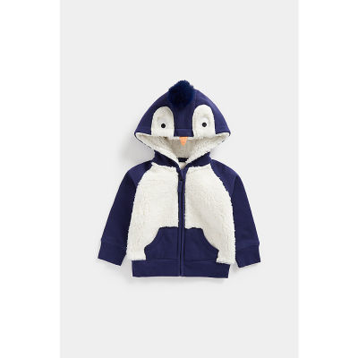เสื้อกันหนาวมีฮู้ดเด็กผู้ชาย Mothercare Novelty Penguin Hoody CC816