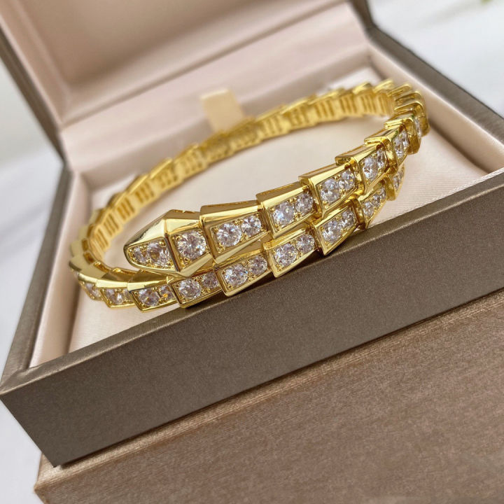 classic-925-sterling-silver-diamond-studded-snake-bone-bracelet-mens-and-womens-fashion-jewelry-high-end-luxury-brand-jewelry