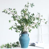 【hot】❖  Luxury Tenuifolia Ficus tree branch Fake flower home decor long wedding decoration plantas artificiales