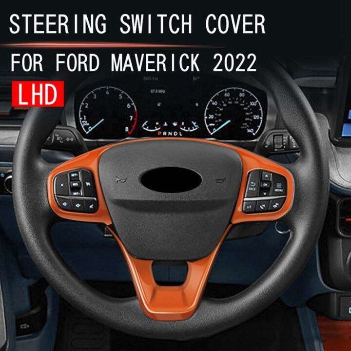 for-ford-maverick-2022-2023-orange-steering-wheel-panel-cover-trim-car-interior-frame-sticker-decorative-sequins