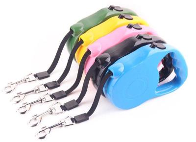 New Strong Dog Retractable Leashes 2 Size 3M 5M Pets Automatic Adjustable Collar Leads Solid Color Pets Supplier Free Shipping