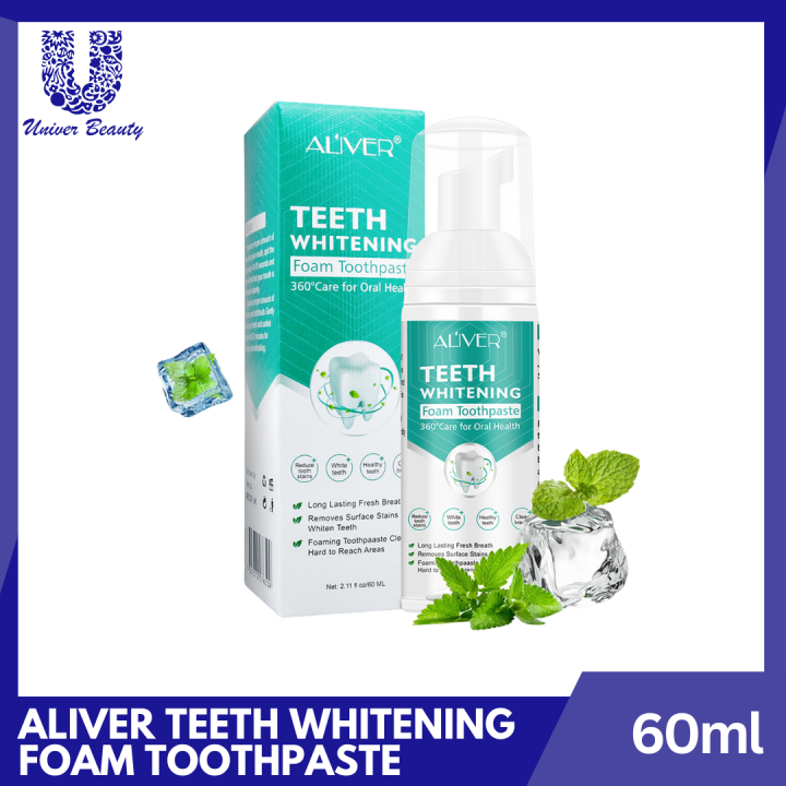 【Original】ALIVER Teeth Whitening Mousse Toothpaste Teeth Whitening