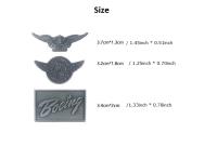 Mini Boeing Badge เหรียญวินเทจสีเทา Pin Wing Design ของขวัญบุคลิกภาพพิเศษสำหรับ Fight Crew Pilot Airman