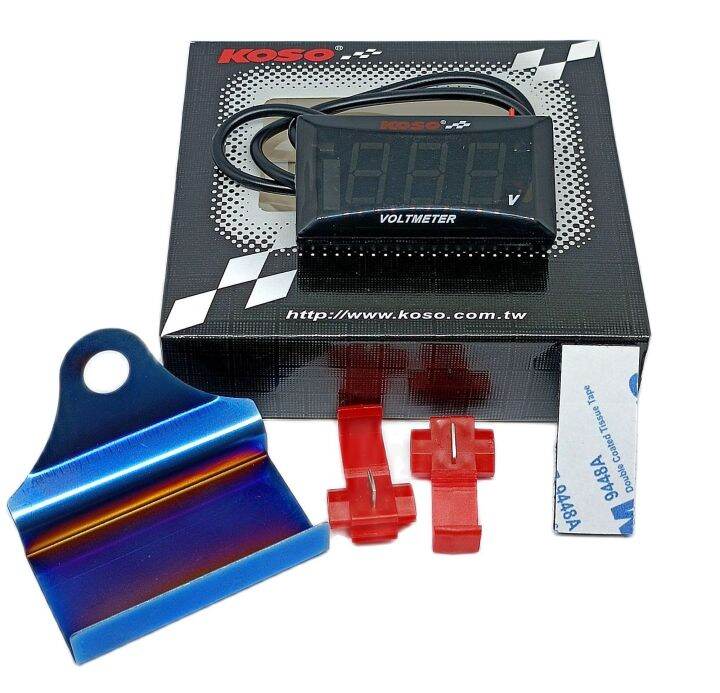 Koso 12V Digital Voltmeter for Motorcycles Easy to Install Lazada PH