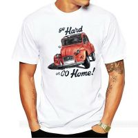 100 cotton o-neck custom printed t-shirt Classic car go hard or go home - citro n 2cv women tshirts