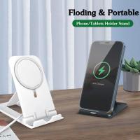 Magnetic Desk Phone Charger Stand Holder Mini Wireless IPhone For Magsafe Max Desktop Charging 11 Mount 13 Pro 12 ipad Dock D9C3