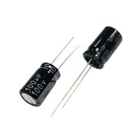 10pcs 100V100UF 10x16mm Aluminum Electrolytic Capacitors 100V 100UF 100wv 100mf 100vdc 100MFD 100uf100v 100v100mf 100mf100v