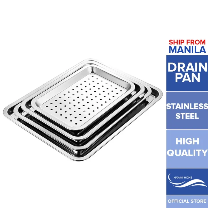 Hawaii Home New Creative Rectangular Drain Pan 410 Stainless Steel