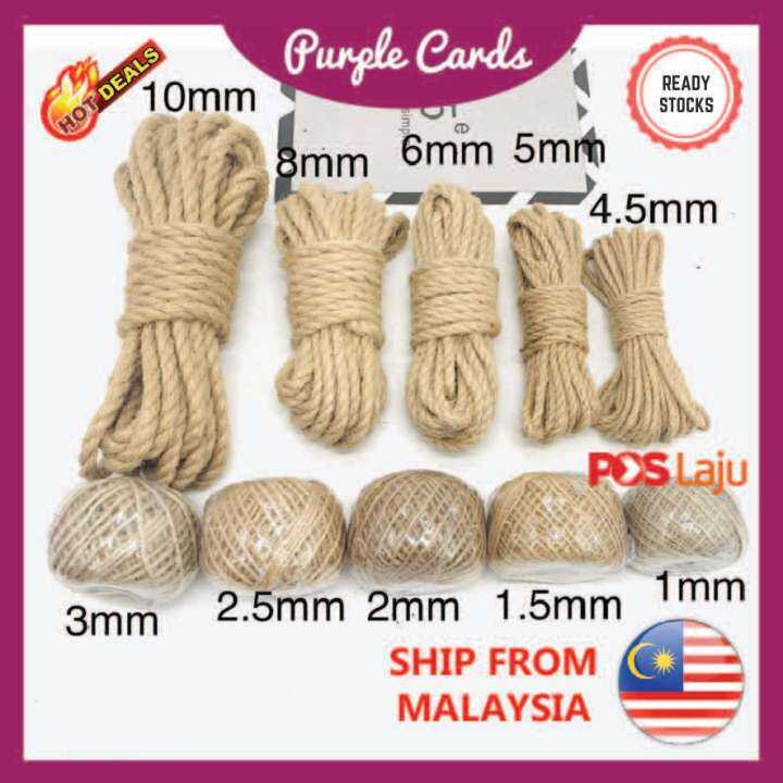 Jute String / Jute Rope / Jute Twine / Tali Guni / Tali Hiasan / Style Rustic Craft String