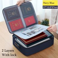 Large Capacity Document Storage Bag Organizer Desk Stationery Files Card Folder Tool Case Handbag Home Travel Passport Briefcase