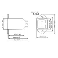 ตัวกรอง EMI การกรองสัญญาณกรองสัญญาณรบกวน115V 250V ป้องกันสัญญาณรบกวนแอพพลิเคชั่นกว้างสำหรับอุตสาหกรรม