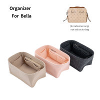 For Bella Bucket Tote Felt Insert Organizer Cosmetic Bag Handbag shaper Shopper Bag Makeup Travel Inner Purse