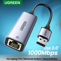 UGREEN USB USB อะแดปเตอร์อีเทอร์เน็ต3.0การ์ดเน็ตเวิร์กไปยัง USB RJ45 Lan สำหรับ PC Windows 10กล่อง Mi 3 /S ยูเอสบีอีเธอร์เน็ตจอยเกม Nintend Switch