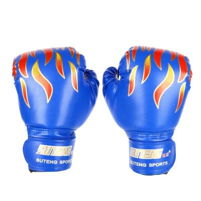 1pair Boxing Gloves Children Kick Boxing Gloves PU Leather Muay Thai Karate Taekwondo Training Boxing Sanda Gloves