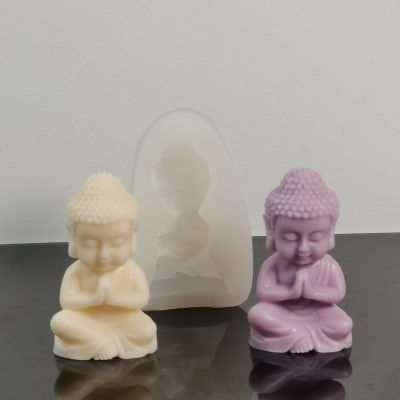 DIY Buddha Handmade Decoration Silicone Molds Little Buddha Candle Silicone Mold