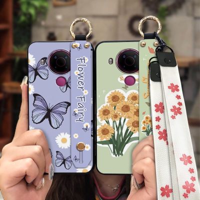 Lanyard protective Phone Case For Nokia 5.4 Original Dirt-resistant Silicone Wrist Strap cute Wristband Waterproof Soft