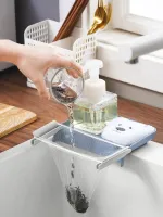 [COD] T kitchen sink multi-functional storage dishwashing sponge washbasin pool filter bag drain