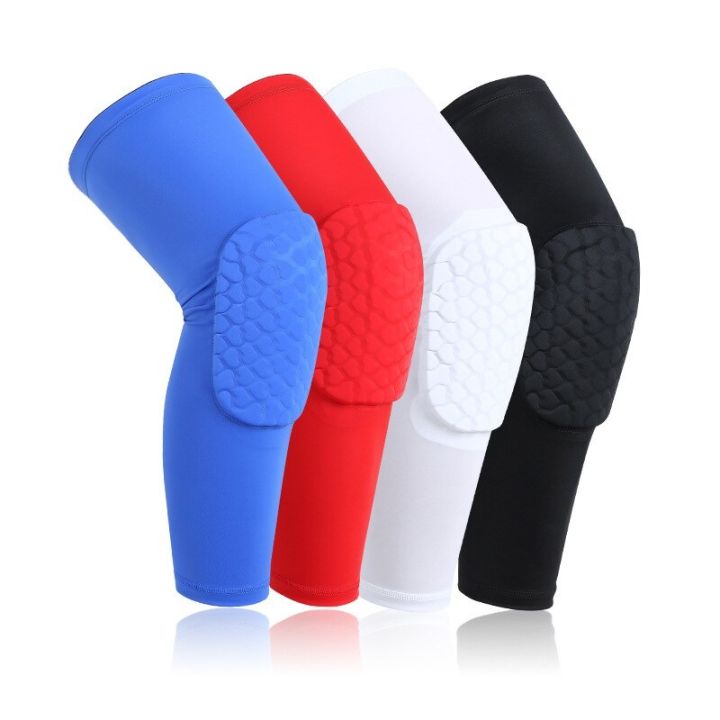 1pcs-breathable-sports-football-basketball-knee-pads-leg-sleeve-calf-compression-knee-support-protection-honeycomb-knee-brace