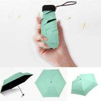 【CW】 Mini Pocket Umbrella Flat Lightweight Umbrella Parasol Folding Sun Umbrella Mini Umbrella Sun Convenient For Traveling New