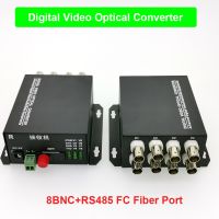 ตัวครอบระบบออพติคอลวิดีโอดิจิตอล8BNC + 1RS485 + FC ช่อง RS485interface 20กม. 8ช่องวิดีโอ BNC อินพุตเอาต์พุตจุดเชื่อมต่อส่วนประกอบเน็ตเวิคป้องกัน15KV