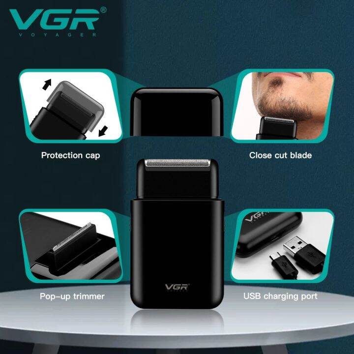 VGR V-390 Professional Electric Ultra Thin Shaver Rechargeable Razor ...