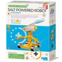 4M Stem Green Science Salt Water Power Robot ชุดของเล่น ประกอบหุ่นยนต์พลังงานทดแทน จากน้ำเกลือ และถ่านหิน ปลอดภัย ไม่เป็นพิษ