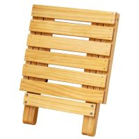 Outdoor Folding Side Table Small Wooden Tables Flower Display Stand Garden Picnic Child Rack