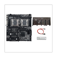 X99 ALEO Mining Motherboard +Switch Cable+Baffle LGA2011 V3/V4 8XDDR4 RAM Slot PCIE 16X 8XSATA3.0 Supports 5 GPU