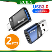 ECILY USB 3.0ถึง USB C อะแดปเตอร์ OTG Type C USB ตัวผู้ USB ผู้หญิงแปลงสำหรับ Macbook PC Xiaomi Samsung Adaptador Tipo C To Micro