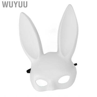 Wuyuu Women Rabbit  Strap Fixing Half Face Avoid Fall Off Prevent Deformation Halloween Bunny Long Ears for Christmas