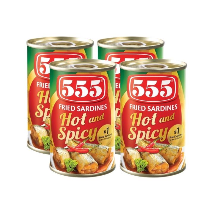 555 Fried Sardines Hot Spicy 155g Pack Of 4 Lazada Ph